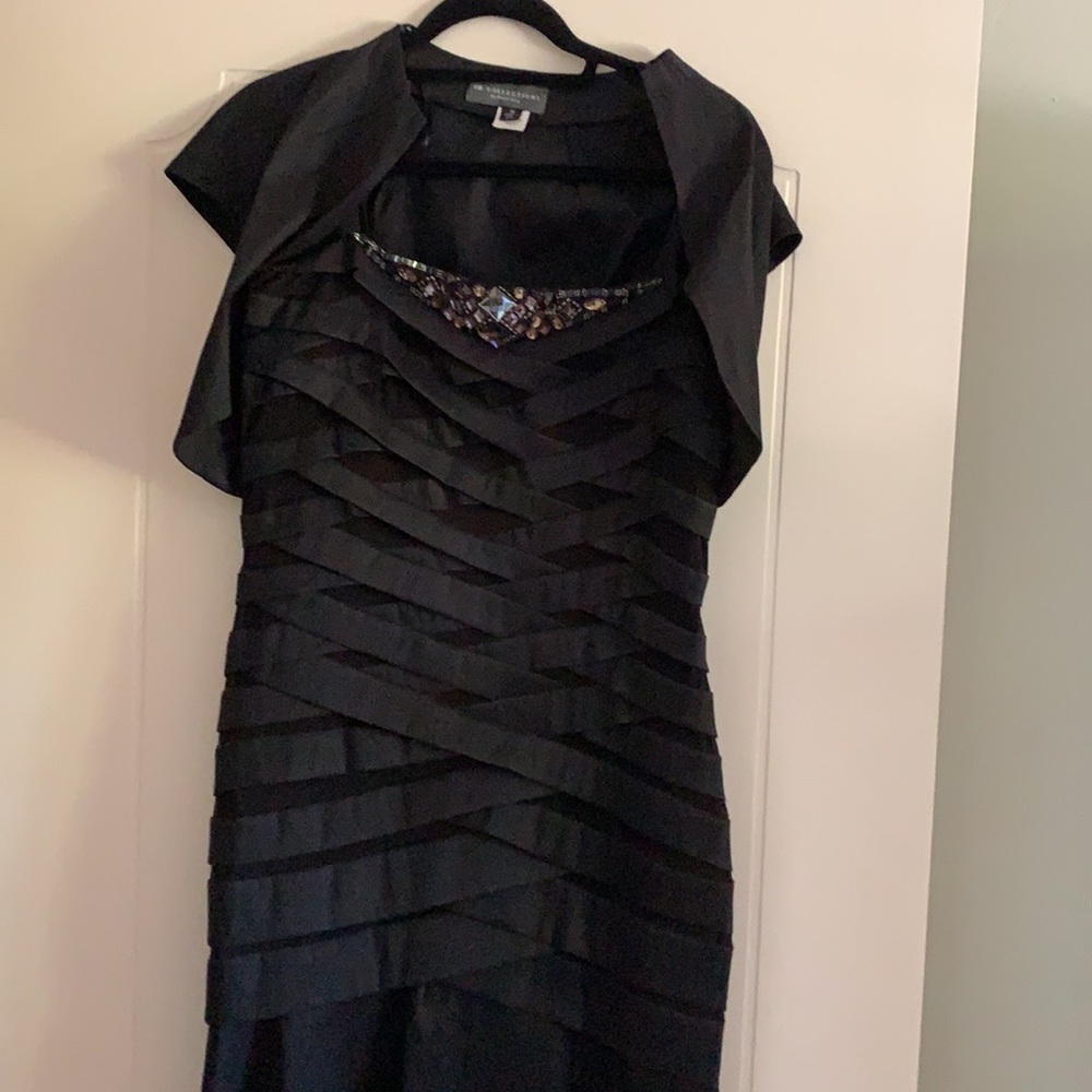 Formal maxi black dress
